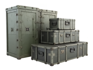 War military equipment storage isolated PNG tactical gear storage PNG soldier equipment PNG military organizer PNG combat storage box PNG transparent background image