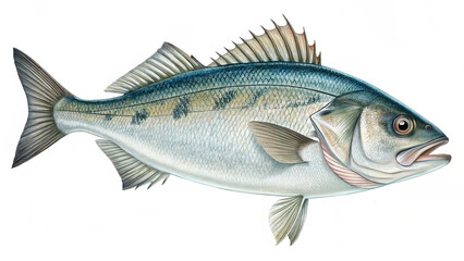 Obraz premium fish on white background