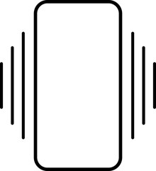 Phone ring with vibration icons. Smartphone sound profile, ringtone symbols, and vibration mode icon set for app and ui. Transparent PNG and vector illustration.