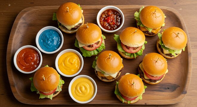 mini hamburguer