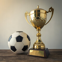 Fototapeta premium gold trophy cup