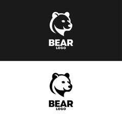 Bear Logo Flat Style