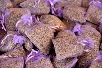 Fototapete Rund Lavendel Sachets de lavande  © PHILETDOM