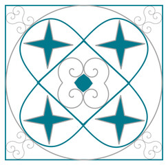 Abstract Geometric Wave Background-Grey Theme