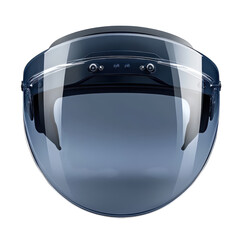Futuristic Transparent Helmet Visor Technology Protective Gear Innovation on transparent background