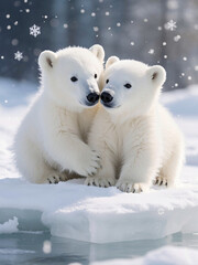 two polar bears 2543