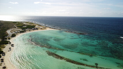 aerial view of aruba 