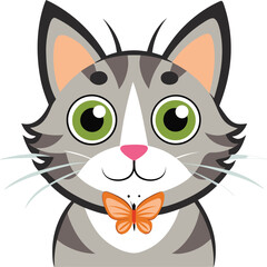 vector illustration of a cat