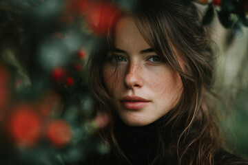 Fototapeta premium Portrait of a Woman Outdoors