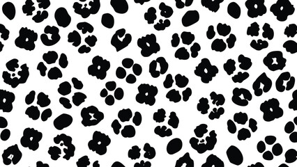 Realistic Leopard Skin Seamless Vector Pattern. Detailed Engraved Animal Print Texture.
Keywords