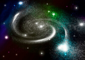 galaxy in a free space.
