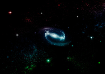 galaxy in a free space.