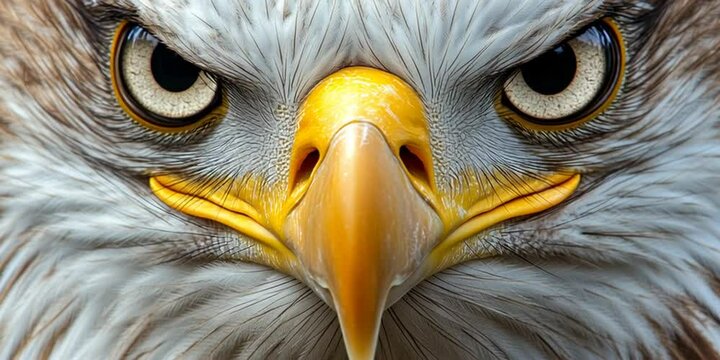 American bald eagle face