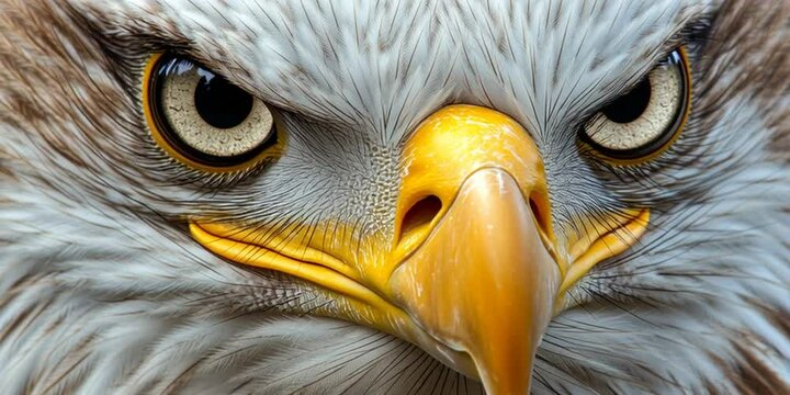 American bald eagle face