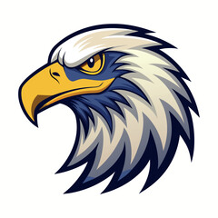 Bald eagle head vector art