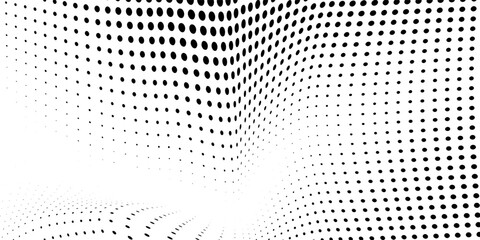 Grunge halftone gradient background. Faded grit noise texture. White and black sand wallpaper. Retro pixelated backdrop. Anime or manga style comic overlay