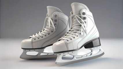 White figure ice skates for women and girls professional ice skating equipment for winter sports skating rink