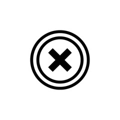 Obraz premium Quietly closed window button icon for user interface