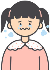 우는 사람 캐릭터 일러스트
