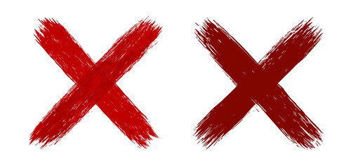 Red cross sign on transparent background, Red cross marker PNG. Red cross marker isolated on a white background.