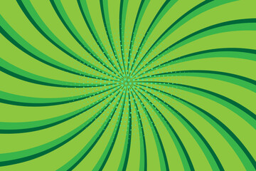 Green yellow abstract background with light of sunburst. Abstract starburst with halftone. Sun ray retro background with flash. vector