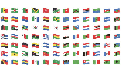 World Most Popular Rounded Flags