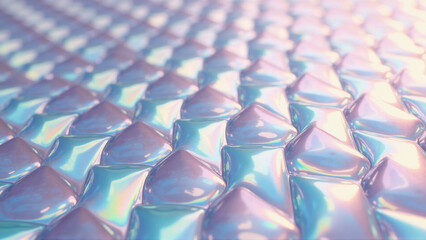 Fototapeta premium Prismatic Weave: Shimmering Iridescent Geometry