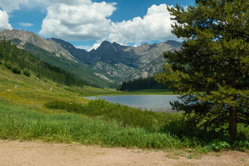 Piney river Ranch near Vail Colorado during Summer.