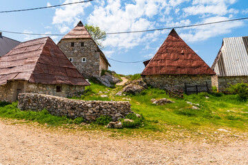 Obraz premium Lukomir, the highest village in Bosnia and Herzegovina.