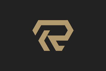 Letter R Diamond Logo