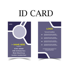 Title: Id Card Design Template File