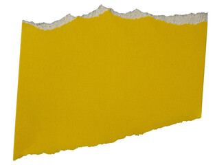 PNG Ripped yellow paper torn edges with transparent background paper tear