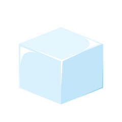 Ice cubes isolated on white background. Ice cubes drop. Ice cubes.