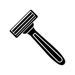razor silhouette icon isolated vector art