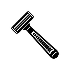 razor silhouette icon isolated vector art