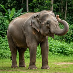 Fototapeta premium elephant in zoo