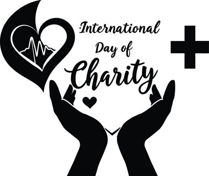 International day of charity vector design template for social media and print design 100