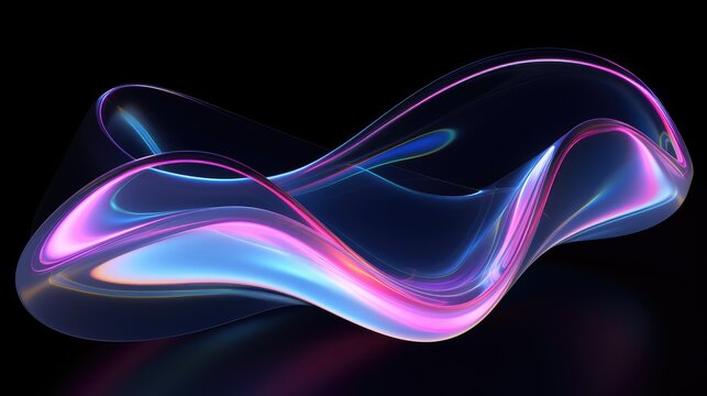 Infinite Spectrum: Neon Light and Motion Abstract