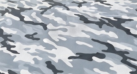 Close up view of a gray white and dark gray camouflage pattern background in a full frame shot