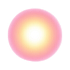 Fototapeta premium A glowing orb radiates light with a soft pink aura against a dark background, perfect for adding a touch of magic, fantasy or serenity to designs or creative projects.
