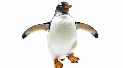 Fototapeta premium Penguin Flight: Wings, Feathers, and Anatomy