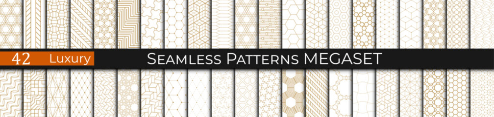 golden geometric pattern luxury set