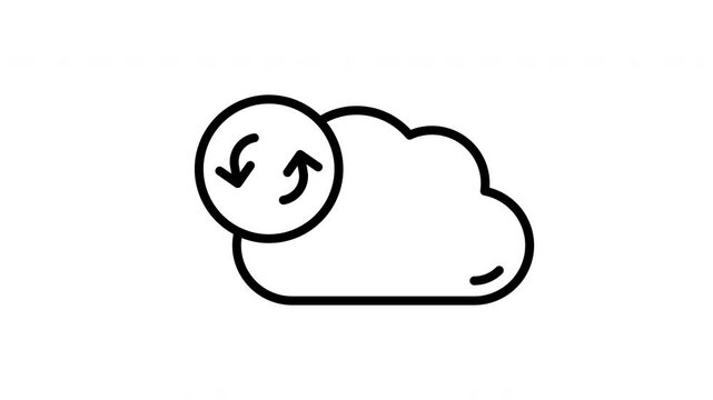 Cloud Sync icon animation
