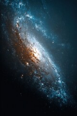 Obraz premium Majestic Spiral Galaxy in Deep Space.
