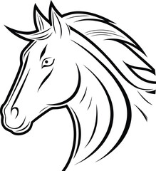 horse head silhouette