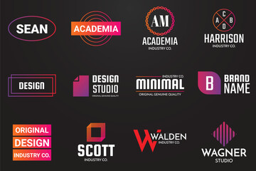 Studio Logos bundle, vector Logo, Filming Logos bundle, Photo studio Logos