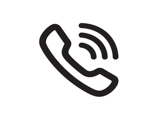 Modern vector line call icon for UI designs