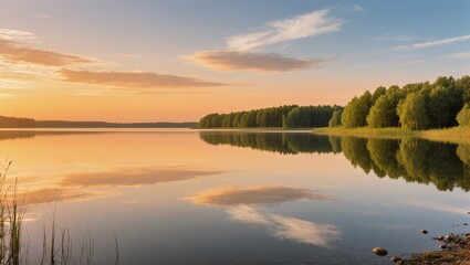 Mirror Lake at Golden Hour