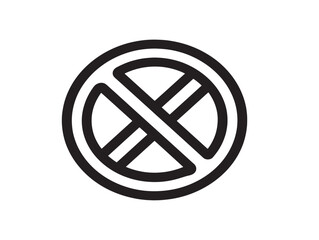 Simple cancel icon with clean minimalist design