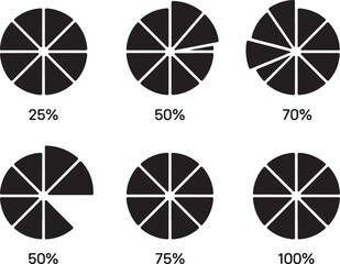 Editable Infographic Pie Charts Pack

